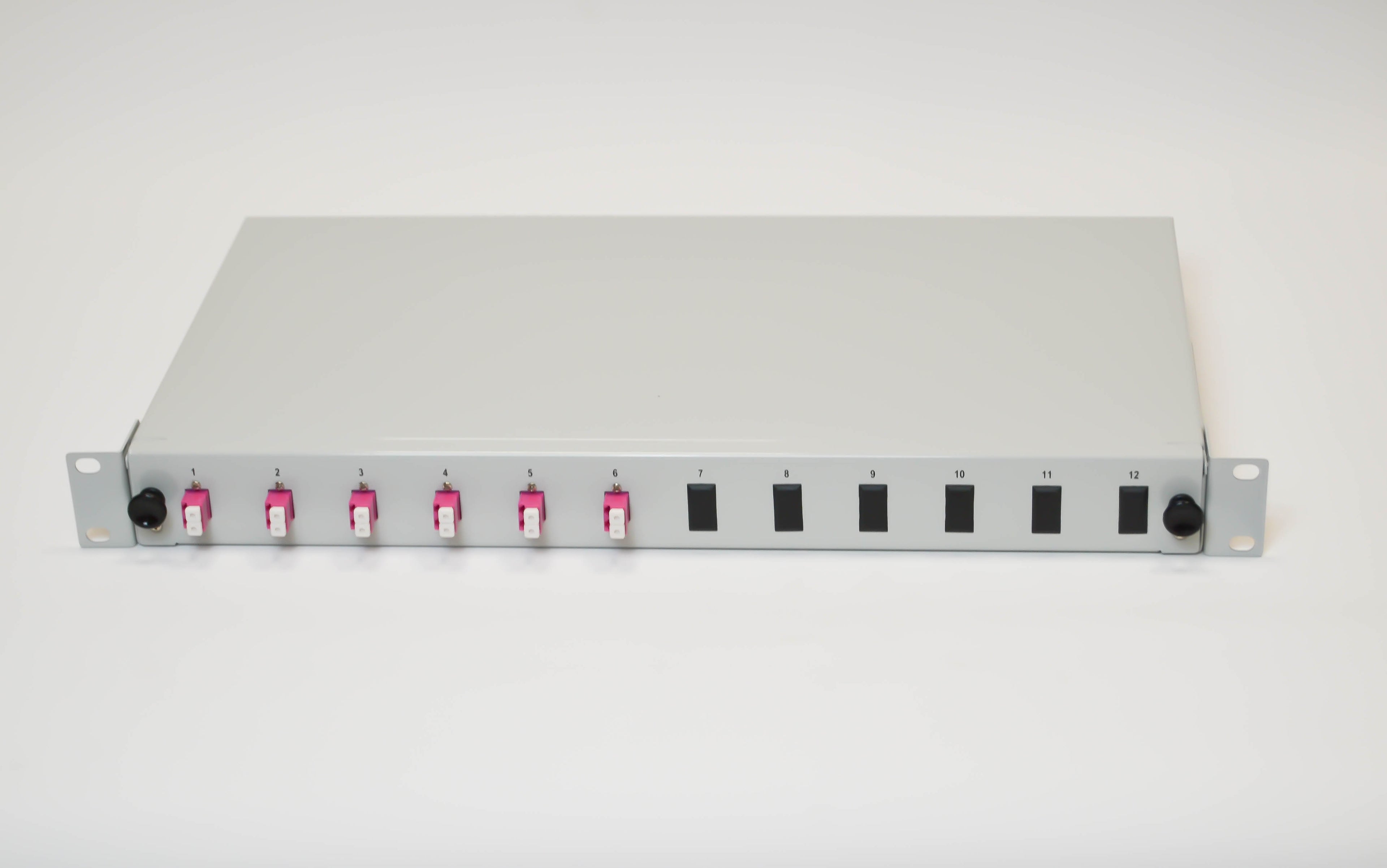 LWL Spleißbox 1HE ausziehbar für 6xLC-Duplex MM OM4