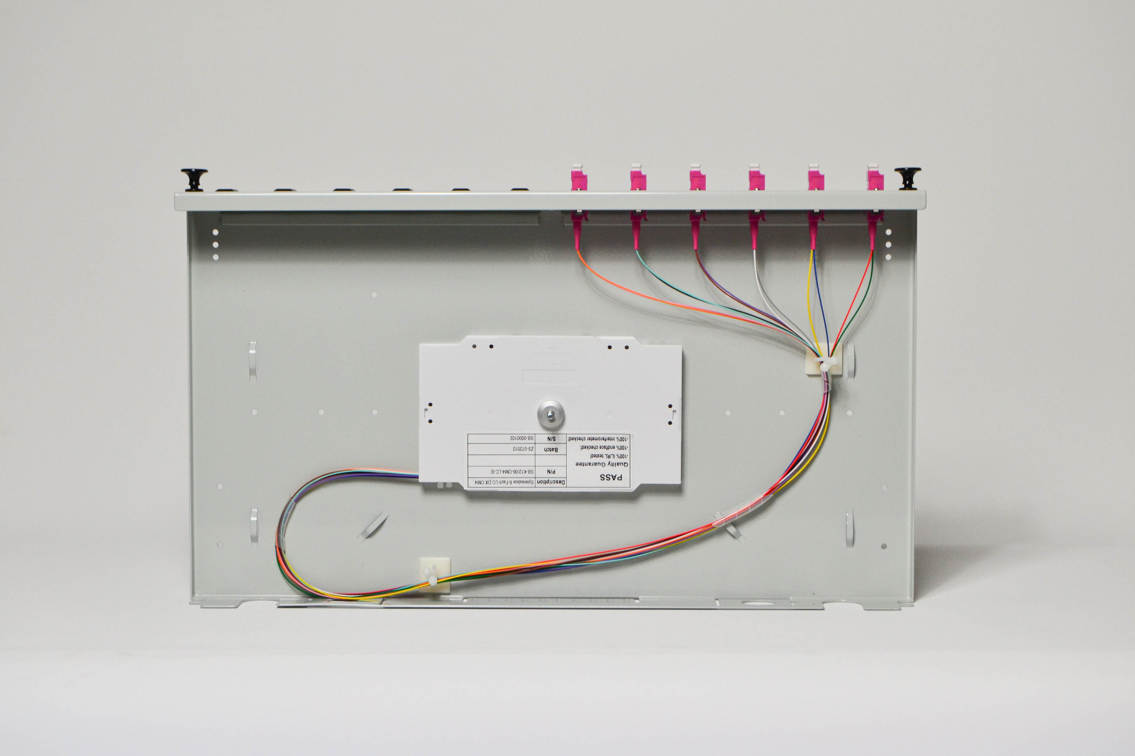 LWL Spleißbox 1HE ausziehbar für 6xLC-Duplex MM OM4