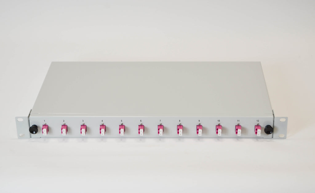 LWL Spleißbox 1HE ausziehbar für 12xLC-Duplex MM OM4