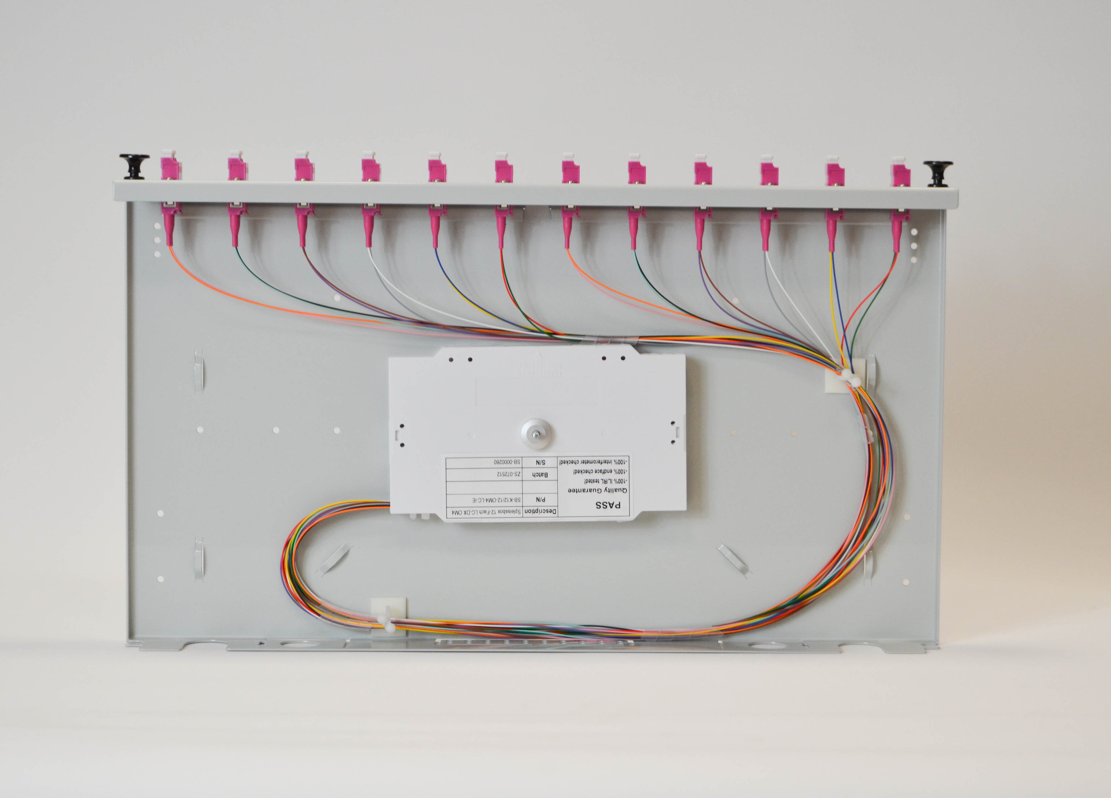 LWL Spleißbox 1HE ausziehbar für 12xLC-Duplex MM OM4