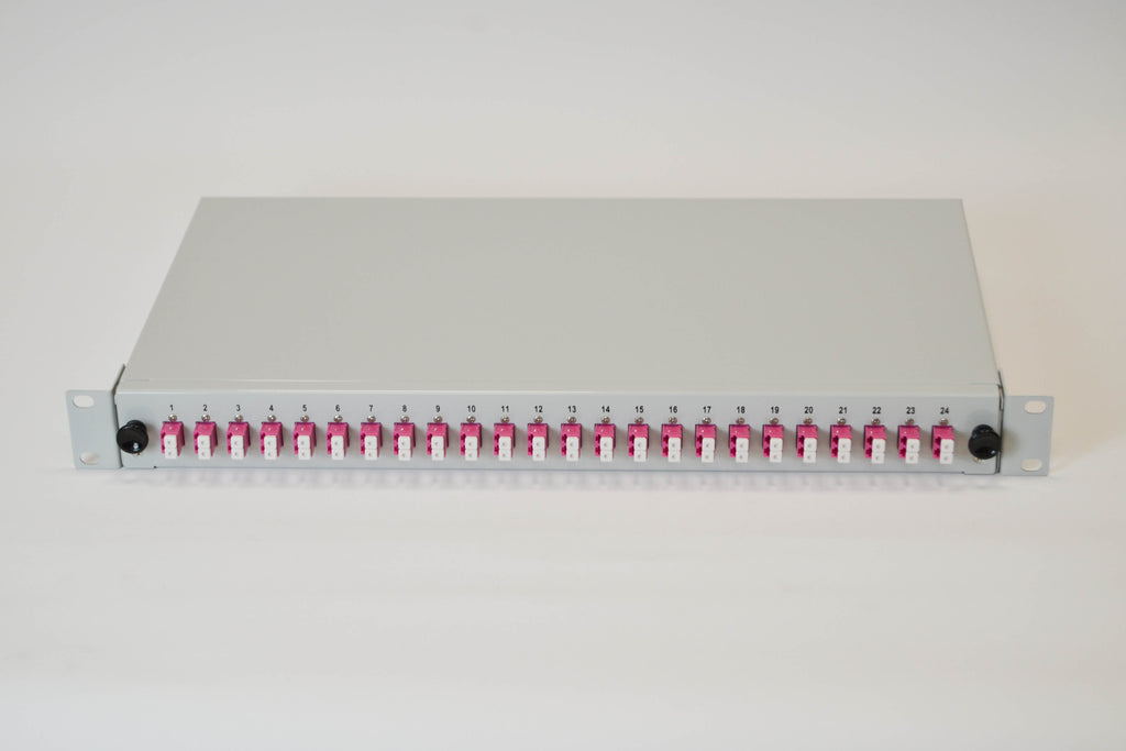 LWL Spleißbox 1HE ausziehbar für 24xLC-Duplex MM OM4