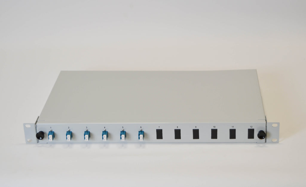 LWL Spleißbox 1HE ausziehbar für 6xLC-Duplex SM OS2