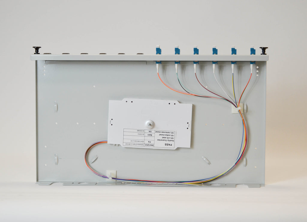 LWL Spleißbox 1HE ausziehbar für 6xLC-Duplex SM OS2