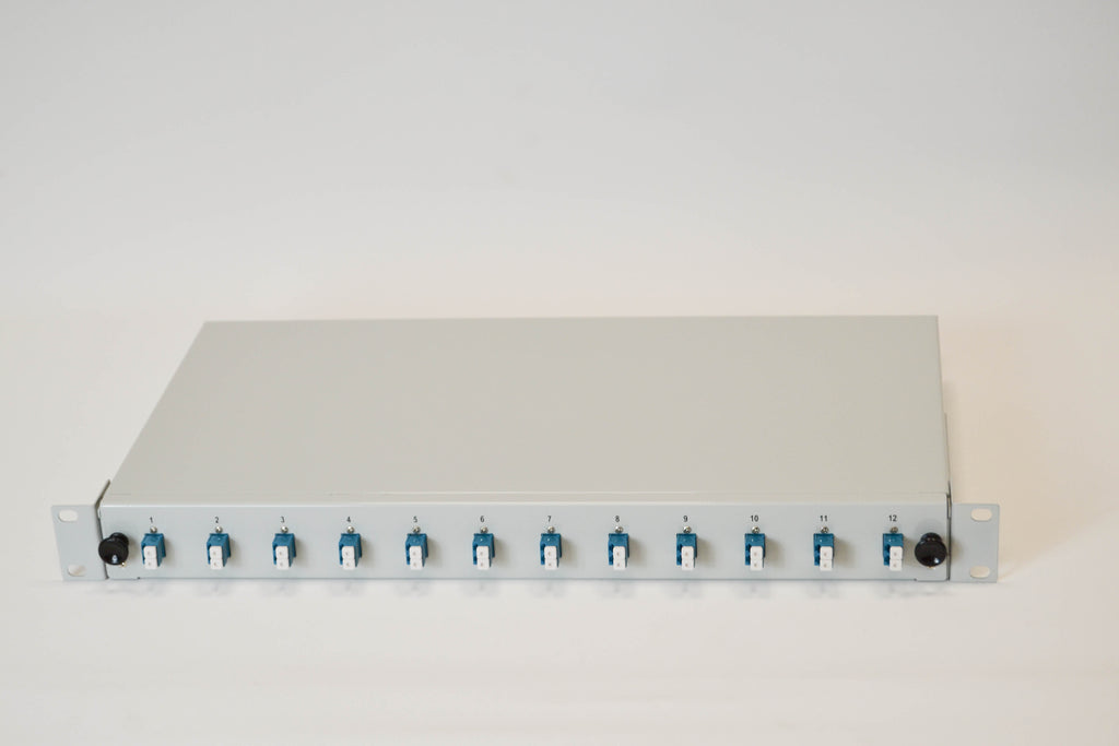 LWL Spleißbox 1HE ausziehbar für 12xLC-Duplex SM OS2