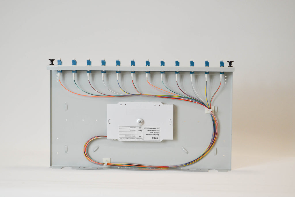 LWL Spleißbox 1HE ausziehbar für 12xLC-Duplex SM OS2