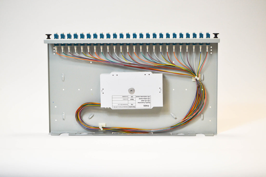 LWL Spleißbox 1HE ausziehbar für 24xLC-Duplex SM OS2